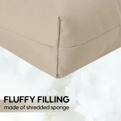 FURNIinspire Outdoor Seat Cushions 2 Pcs Set High Back Patio Chair Cushions, Solid Color Seat Cushion For Garden Porch, Beige, 44"*22"*4" -Home Haven Furniture Store GUEST 00f1e6ad d20f 4e2f b4f5 2aec8e4b3563