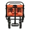 FURNIinspire Outdoor Serving Carts Minimeetall Collapsible Foldable Wagon Cart Utility Wagon Grocery Cart 225lbs, Orange, 35.04"*22.44"*38.58" -Home Haven Furniture Store GUEST 01afcac4 5df4 429f b506 7da72d34e0ad