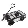FURNIinspire Wheelbarrows And Lawn Carts Solid Wheels Tools Cart Wagon Cart, Metal Lawn Cart For Picnic, Shopping, Black, 37“*19"*45" -Home Haven Furniture Store GUEST 026bba28 cef3 43ba 87e5 93d549918d05