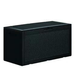 FURNIinspire Deck Boxes, Outdoor Patio Storage Box With Large Storage Capacity For Patio Furniture Cushions Garden Tools, Black, 48.03"*21.46"*24.53" -Home Haven Furniture Store GUEST 057e3e22 240f 47d8 bdb8 2890a577ba67