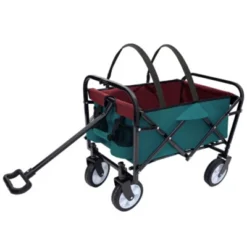 FURNIinspire Outdoor Serving Carts Minimeetall Multi-use Bag Foldable Heavy Duty Utility Cart Utility Wagon Grocery Cart, Cyan, 25.98"*17.32"*37.4" -Home Haven Furniture Store GUEST 0804f686 2444 4530 9efe d2a00c0c4c82