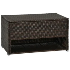 FURNIinspire Utility Storage Cabinet Outdoor Deck Box Shoe Storage PE Rattan Wicker Towel Rack With Liner Cushions, Brown, 39.80"*5.90"*25.00" 11 FURNIinspire Utility Storage Cabinet Outdoor Deck Box Shoe Storage PE Rattan Wicker Towel Rack With Liner Cushions, Brown, 39.80"*5.90"*25.00" -Home Haven Furniture Store GUEST 082099f5 4549 4226 a606 b249543b7cea