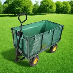 FURNIinspire Wheelbarrows And Lawn Carts Flower Cart Garden Flower Cart, Multi Function Wagon Cart With Handle, Green, 44“*20"*41" -Home Haven Furniture Store GUEST 0c9ff346 0699 44af 9e4b 79d560edbf8e