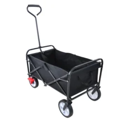 FURNIinspire Wheelbarrows And Lawn Carts Folding Wagon Cart, Collapsible Garden, Beach And Shopping Utility Cart With Handle, Black, 41“*21"*46" -Home Haven Furniture Store GUEST 0d46a47e cc1d 446d bd7c cd4f39f8e71a