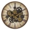 FURNIinspire Wall Clocks Round Gear Mechanism Hanging Clock Living Room Decorative Timepiece Home Vintage Wall Decor, Brown, 20"*20"*2.5" -Home Haven Furniture Store GUEST 0e3dc413 9862 4e33 bf5e 739e51cdca0c