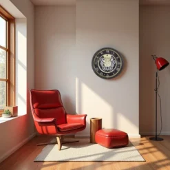 FURNIinspire Wall Clocks Round Gear Mechanism Wall Hanging Clock Living Room Decorative Timepiece Home Vintage Wall Decor, Brown, 20"*20"*3" -Home Haven Furniture Store GUEST 0ec39863 d780 47dd af43 1cc069609800