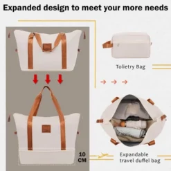 FURNIinspire Bag And Luggage Sets Luggage Set Travel Suitcase With Bags Spinner Wheels Abs Lightweight Suitcase, Khaki And Brown, 16"*10"*24" -Home Haven Furniture Store GUEST 10ce2013 6d47 4564 889a 1aa170a23b97