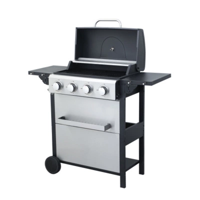 FURNIinspire Outdoor Grills, Griddles And Smokers Professional 4 Burner Gas Grill, Stainless Steel BBQ With Pizza Oven, Black, 25.6"*17.7"*14.6" 7 FURNIinspire Outdoor Grills, Griddles And Smokers Professional 4 Burner Gas Grill, Stainless Steel BBQ With Pizza Oven, Black, 25.6"*17.7"*14.6" - Image 5