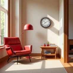 FURNIinspire Wall Clocks Living Room Round Hanging Clock Aged Timepiece Vintage Wall Decor For Bedroom, Office, Brown, 20"*20"*2" -Home Haven Furniture Store GUEST 13a8c413 05b0 4ed9 8300 f23e64398520