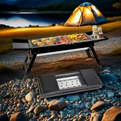 FURNIinspire Outdoor Grills, Griddles And Smokers Professional Foldable Charcoal Grill, Heavy-Duty Outdoor BBQ System, Black, 24.1"*9.45"*4.33" -Home Haven Furniture Store GUEST 149fbf6d 6c05 409e 8ae1 1e4fb775ff4d