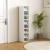FURNIinspire Shoe Racks Living Room Shoe Boxes Units Shoe Organizer Storage Stackable Shelves For Entryway, Hallway, White, 13.8"*10.2"*55.1"