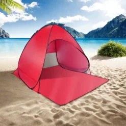 FURNIinspire Camping Tents Pop Up Beach Tent Sun Shade Shelter For Outdoor Beach Camping, Waterproof Tent Canopy, Red, 64.96"*59.06"*43.3" -Home Haven Furniture Store GUEST 19196d7e a714 4bdf b319 a16a2d7bfc8b