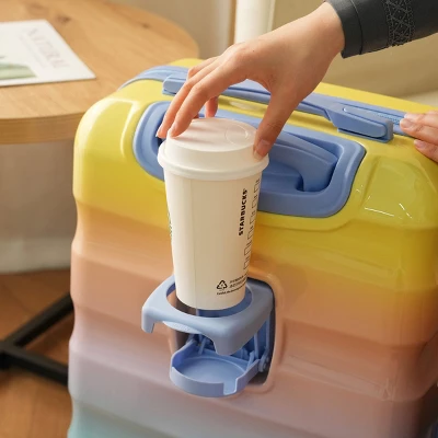 FURNIinspire Bag And Luggage Sets 20 Inch Carry On Luggage Luggage Set, Suitcase With Cup Holder, Travel Luggage, Multicolored, 8.3"*15.6"*21.7" 6 FURNIinspire Bag And Luggage Sets 20 Inch Carry On Luggage Luggage Set, Suitcase With Cup Holder, Travel Luggage, Multicolored, 8.3"*15.6"*21.7" - Image 4