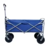 FURNIinspire Outdoor Serving Carts Collapsible Folding Wagon 300L Collapsible Wagon With Tailgate All-Terrain Wheels, Blue, 35.43"*21.85"*39.17" -Home Haven Furniture Store GUEST 1d901176 c260 43a2 a95b b7bf90aa0799