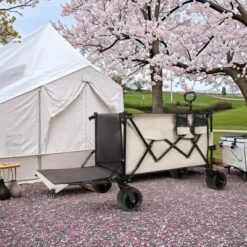 FURNIinspire Outdoor Serving Carts Outdoor Cart, Outdoor Carts With Wheels, Extra Long Beach Cart Outdoor Utility Cart, Beige, 35.43"*22.83"*43.34" 9 FURNIinspire Outdoor Serving Carts Outdoor Cart, Outdoor Carts With Wheels, Extra Long Beach Cart Outdoor Utility Cart, Beige, 35.43"*22.83"*43.34" -Home Haven Furniture Store GUEST 1e956acf 57f9 46da be6e cf04f96a878e