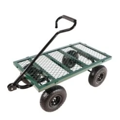 FURNIinspire Wheelbarrows And Lawn Carts Double Fence Utility  Cart Wagon Cart Garden Cart, Ideal For Outdoor Activities, Green, 41“*20"*39" -Home Haven Furniture Store GUEST 1f9f0ea8 2347 4f74 9598 baa1c154792a