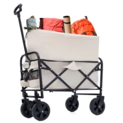 FURNIinspire Outdoor Serving Carts Minimeetall Extention Collapsible Foldable Wagon Cart For Camping Shopping 225lbs, Beige, 25.98"*17.32"*37.4" 11 FURNIinspire Outdoor Serving Carts Minimeetall Extention Collapsible Foldable Wagon Cart For Camping Shopping 225lbs, Beige, 25.98"*17.32"*37.4" -Home Haven Furniture Store GUEST 203205ec 3be4 4718 b3c3 6e4c1969b06e