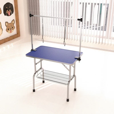 FURNIinspire Pet Grooming Tools Foldable Pet Grooming Table For Pet Large Dogs And Cats With Adjustable, Bathing Station, Blue, 48"*23.6"*65.5" 6 FURNIinspire Pet Grooming Tools Foldable Pet Grooming Table For Pet Large Dogs And Cats With Adjustable, Bathing Station, Blue, 48"*23.6"*65.5" - Image 4