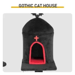 FURNIinspire Pet Tower Halloween Cat Tree Tower With Cat Condo, Scratching Board, Gothic Multi-Level Pet Furniture, Multicolored, 27.3"*29.25"*52.65" 10 FURNIinspire Pet Tower Halloween Cat Tree Tower With Cat Condo, Scratching Board, Gothic Multi-Level Pet Furniture, Multicolored, 27.3"*29.25"*52.65" -Home Haven Furniture Store GUEST 22e7e64b 6561 47bd 88a7 d6f4d7ccb368