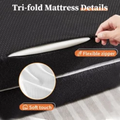 FURNIinspire Mattresses 4 Inch Full Size Foldable Mattress Flush 3-Fold Mattress For Pressure Relief Comfort Sleep, White, 75"*54"*4" 8 FURNIinspire Mattresses 4 Inch Full Size Foldable Mattress Flush 3-Fold Mattress For Pressure Relief Comfort Sleep, White, 75"*54"*4" -Home Haven Furniture Store GUEST 231b9056 3cc4 4409 8d7f d445b8020d0b