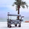 FURNIinspire Outdoor Serving Carts Collapsible Wagon Foldable With Removable Canopy Wheels For All-Terrain Brake For Camping, Gray, 35.4"*19.7"*44.5" 1 FURNIinspire Outdoor Serving Carts Collapsible Wagon Foldable With Removable Canopy Wheels For All-Terrain Brake For Camping, Gray, 35.4"*19.7"*44.5" -Home Haven Furniture Store GUEST 243e6bcc 859d 4d3b a77d c9ffbed81591