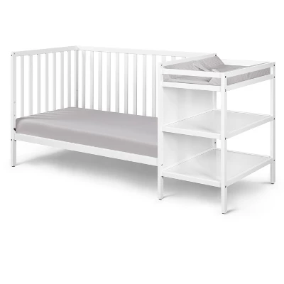 FURNIinspire Cribs Convertible Crib Baby Crib Baby Bed, Toddler Crib Changer Combo, 3 In 1 Crib Nursery Cribs For Bedroom, White, 71.5"*29.75"*35" 3 FURNIinspire Cribs Convertible Crib Baby Crib Baby Bed, Toddler Crib Changer Combo, 3 In 1 Crib Nursery Cribs For Bedroom, White, 71.5"*29.75"*35"