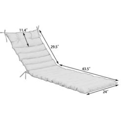 FURNIinspire Outdoor Seat Cushions 2pcs Waterproof Patio Seat Cushion, Breathable Lounge Chair Cushion Replacement, Brown, 73"*24"*2.36" -Home Haven Furniture Store GUEST 24a47d1b b4d8 44c0 bf51 5aec74017a66 1