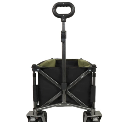 FURNIinspire Outdoor Serving Carts Collapsible Folding Wagon 400L Extra Collapsible Wagon With Tailgate Beach Wagon Cart, Black, 49.02"*22.05"*35.04" 5 FURNIinspire Outdoor Serving Carts Collapsible Folding Wagon 400L Extra Collapsible Wagon With Tailgate Beach Wagon Cart, Black, 49.02"*22.05"*35.04" - Image 3