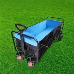 FURNIinspire Wheelbarrows And Lawn Carts Large Capacity Folding Cart Extender Wagon Cart, Lawn Cart For Picnic, Shopping, Black And Blue, 53“*21"*41" 11 FURNIinspire Wheelbarrows And Lawn Carts Large Capacity Folding Cart Extender Wagon Cart, Lawn Cart For Picnic, Shopping, Black And Blue, 53“*21"*41" -Home Haven Furniture Store GUEST 26c15f81 b09c 4e6c a7bd e177e7264ef1