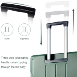 FURNIinspire Luggage 24 Inch Hardshell Suitcase, Checked Luggage, Lightweight Suitcases With Wheels For Travel, Business, Green, 10.2"*15.9"*25.8" -Home Haven Furniture Store GUEST 27f33dc1 019d 4034 9170 a4a6cc1579d5