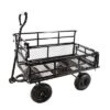 FURNIinspire Wheelbarrows And Lawn Carts Double Fence Utility Cart Wagon Cart Garden Cart, Ideal For Outdoor Activities, Black, 41“*20"*39" 1 FURNIinspire Wheelbarrows And Lawn Carts Double Fence Utility Cart Wagon Cart Garden Cart, Ideal For Outdoor Activities, Black, 41“*20"*39" -Home Haven Furniture Store GUEST 2afb4468 d054 477e 89dc 8d66fa294856