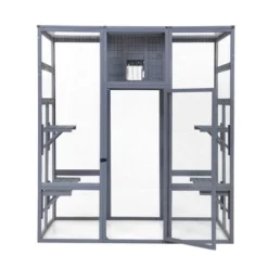 FURNIinspire Pet Crates And Houses,Catio Outdoor Cat Enclosure, Large Cage Cat House, Gray, 159"*82"*178" -Home Haven Furniture Store GUEST 2c232c9d 538f 4928 b29e 1f8cbc1b37e3