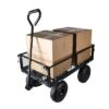 FURNIinspire Wheelbarrows And Lawn Carts Outdoor Steel Frame Wagon Cart Garden Cart, Ideal For Firewood And Yard Debris, Black, 40“*19"*40" -Home Haven Furniture Store GUEST 2cd31da5 6973 4ac1 afd2 6a9171e2ac8f