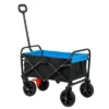 FURNIinspire Wheelbarrows And Lawn Carts Folding Wagon Garden Cart, Lawn Cart With Solid Wheels And Handle, Black And Blue, 30“*15"*36" -Home Haven Furniture Store GUEST 2ebea081 89e1 44c7 b190 664a56eb3303