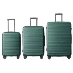 FURNIinspire Bag And Luggage Sets 3 Piece Travel Hard Shell Luggage, Lightweight Rolling Suitcases With Wheels, Green, 20.67"*11.61"*29.92" -Home Haven Furniture Store GUEST 32a8eaa7 6cc7 4dd7 a671 91b9334decb8