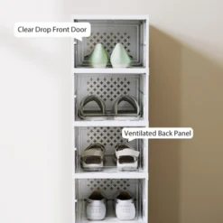 FURNIinspire Shoe Racks Living Room Shoe Boxes Units Shoe Organizer Storage Stackable Shelves For Entryway, Hallway, White, 13.8"*10.2"*55.1" 9 FURNIinspire Shoe Racks Living Room Shoe Boxes Units Shoe Organizer Storage Stackable Shelves For Entryway, Hallway, White, 13.8"*10.2"*55.1" -Home Haven Furniture Store GUEST 3a4f8063 ec90 447e 9346 9bef2e205647
