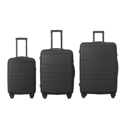 FURNIinspire Bag And Luggage Sets 3 Piece Travel Hard Shell Luggage, Lightweight Rolling Suitcases With Wheels, Black , 20.87"*11.61"*30.31" 7 FURNIinspire Bag And Luggage Sets 3 Piece Travel Hard Shell Luggage, Lightweight Rolling Suitcases With Wheels, Black , 20.87"*11.61"*30.31" - Image 5