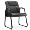 FURNIinspire Task And Office Chairs Waiting Room Chairs, Office Desk Guest Chair With Padded Arms, Reception Armchair, Black, 24.5"*20.5"*35" -Home Haven Furniture Store GUEST 490e76ca 78b7 44c0 b01b 55011a8a04b1