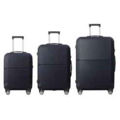 FURNIinspire Bag And Luggage Sets 3 Piece Rolling Luggage, Travel Hard Suitcase With Wheels, Stylish Suitcase Set, Blue, 21.06"*11.81"*30.31" -Home Haven Furniture Store GUEST 4ae2e294 828c 413a 88e3 d27ad81b66c4