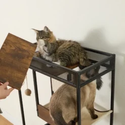 FURNIinspire Pet Tower Cat Tree Cat Tower, Pet Furniture Cat Cabinet, Versatile Cat Litter Box Enclosures, Cat Playhouse, White, 23.62"*18.9"*48.03" -Home Haven Furniture Store GUEST 4bb22d32 7bf2 4954 a69e d85e9818c6f7