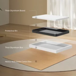 FURNIinspire Bathroom Vanity Mirrors Wall Mirror With Aluminum Alloy Framed, Rectangle Bathroom Mirror Vanity Mirror, Tempered Glass, Black, 30"*40" -Home Haven Furniture Store GUEST 4c447bf0 063c 41e9 af2a 9ce2b2fb2a44