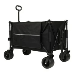 FURNIinspire Outdoor Serving Carts Collapsible Foldable Extended Wagon 480lbs Capacity Heavy Duty Folding Utility Cart, Black, 37.4"*23.03"*38.98" -Home Haven Furniture Store GUEST 4dcd4bad b656 4717 ae30 b64891abff0b