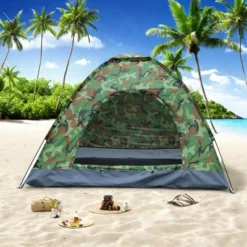 FURNIinspire Camping Tents 4 Person Camping Dome Tent, Waterproof, UV-Resistant Outdoor Tent For Outdoor Activities, Hiking, Green, 78.75"*78.75"*51" -Home Haven Furniture Store GUEST 4f76ba1f 39d0 4108 be1c 27d5a72df2dc