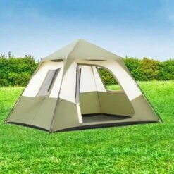FURNIinspire Camping Tents 6 Person Camping Tent With Rainfly And Carry Bag For Hiking Outdoor, Easy To Assemble Tent, Green, 107.87"*120"*65.98" -Home Haven Furniture Store GUEST 4f7b45f6 e3d2 459f 85ba bb98e515a603