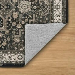 FURNIinspire Floor Mats Home 3 Piece Kitchen Rug Machine Washable Floor Mat For Living Room, Vintage Carpet, Non Slip, Grey, 60"*20" -Home Haven Furniture Store GUEST 5033153f b272 42c5 afdb 6d7d85bcf6b8