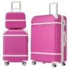 FURNIinspire Bag And Luggage Sets Luggage Sets 3 Pieces Luggage And Cosmetic Case Spinner Suitcase With TSA Lock Lightweight, Pink, 20" 24"" -Home Haven Furniture Store GUEST 540ac69f 1e70 497a b03b f852f621e4dc