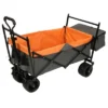 FURNIinspire Outdoor Serving Carts 480Lbs Collapsible Wagon With Canopy Lightweight Foldable Wagon With Mosquito Net, Orange, 45.28"*22.83"*38.78" -Home Haven Furniture Store GUEST 56b2c73a 440f 4d3c b5ec 90aaffd82806