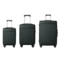 FURNIinspire Bag And Luggage Sets 3 Piece Rolling Luggage Travel Suitcase Set, Lightweight Durable Suitcases With Wheels, Black , 21.06"*11.81"*30.31" -Home Haven Furniture Store GUEST 5a0b914b 98b9 4bdc bd6b 563a989736b7