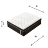 FURNIinspire Mattresses 10 Inch King Size Plush Hybrid Mattress With Encased Coils Gel Memory Foam, Fiberglass-Free, Black, 80"*76"*10"