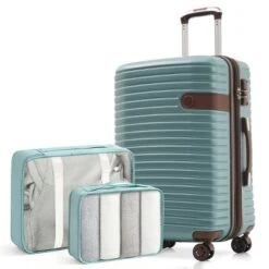 FURNIinspire Bag And Luggage Sets 24 Inch Luggage Set, Lightweight Checked Suitcase With 2 Mesh Bag Travel Business, Blue, 11"*15.9"*25.2" -Home Haven Furniture Store GUEST 5dc63e53 2d8c 4a40 9364 0599d36cb463